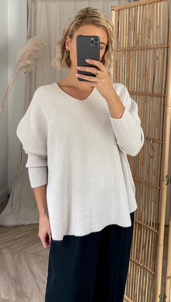 8.00Pm Sweater - Ivory - Image 2