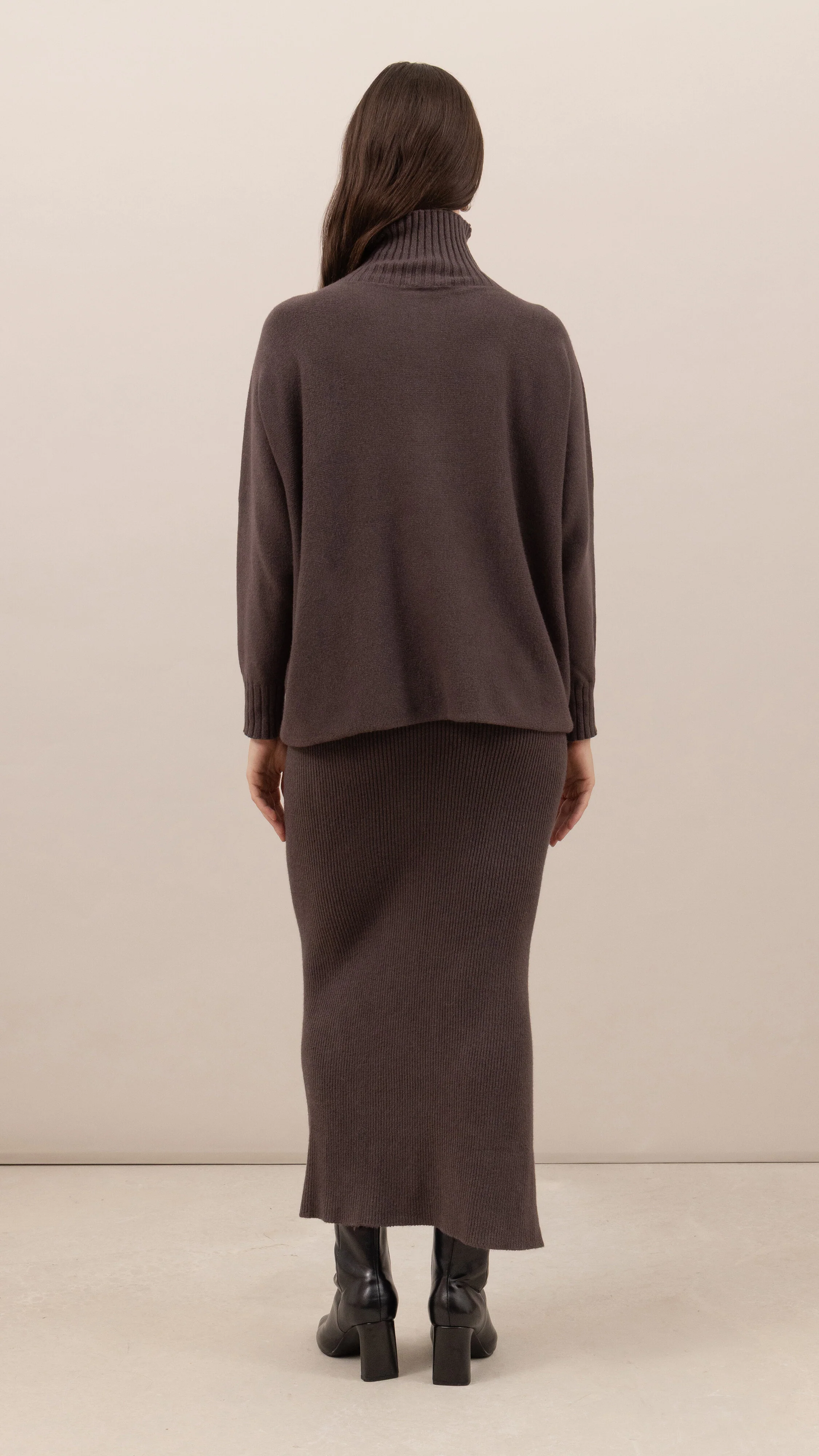 Adina Pencil Skirt - Cacao - Image 11