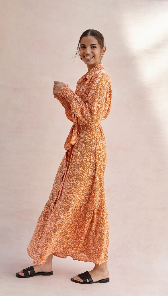 Alina Shirt Dress - Auburn Print - Image 3