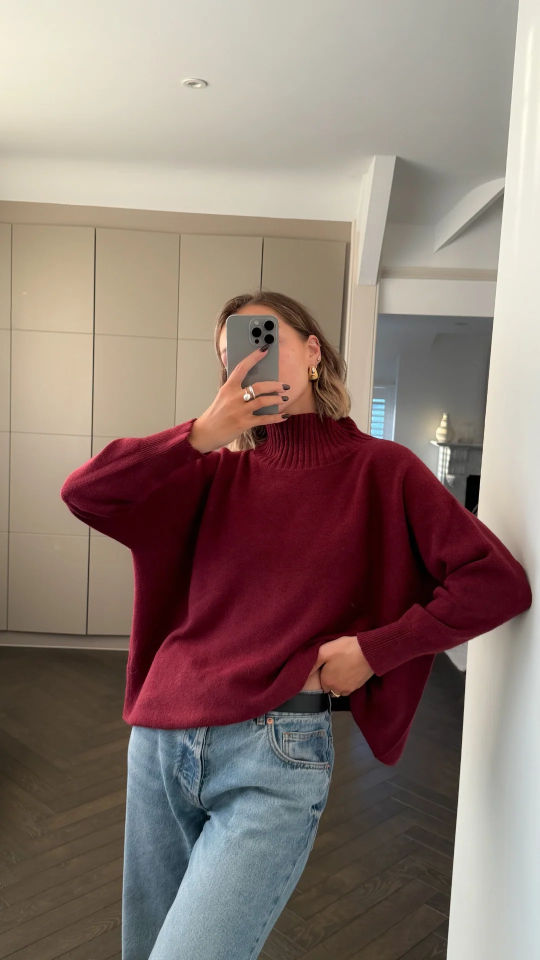 Alma Sweater - Dark Cherry - Image 19