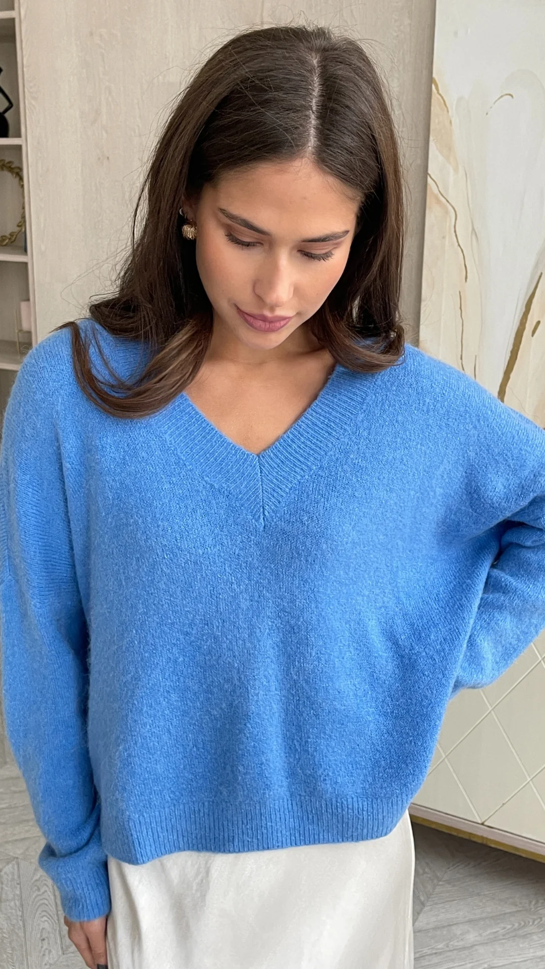 April Alpaca Sweater - Sky - Image 11