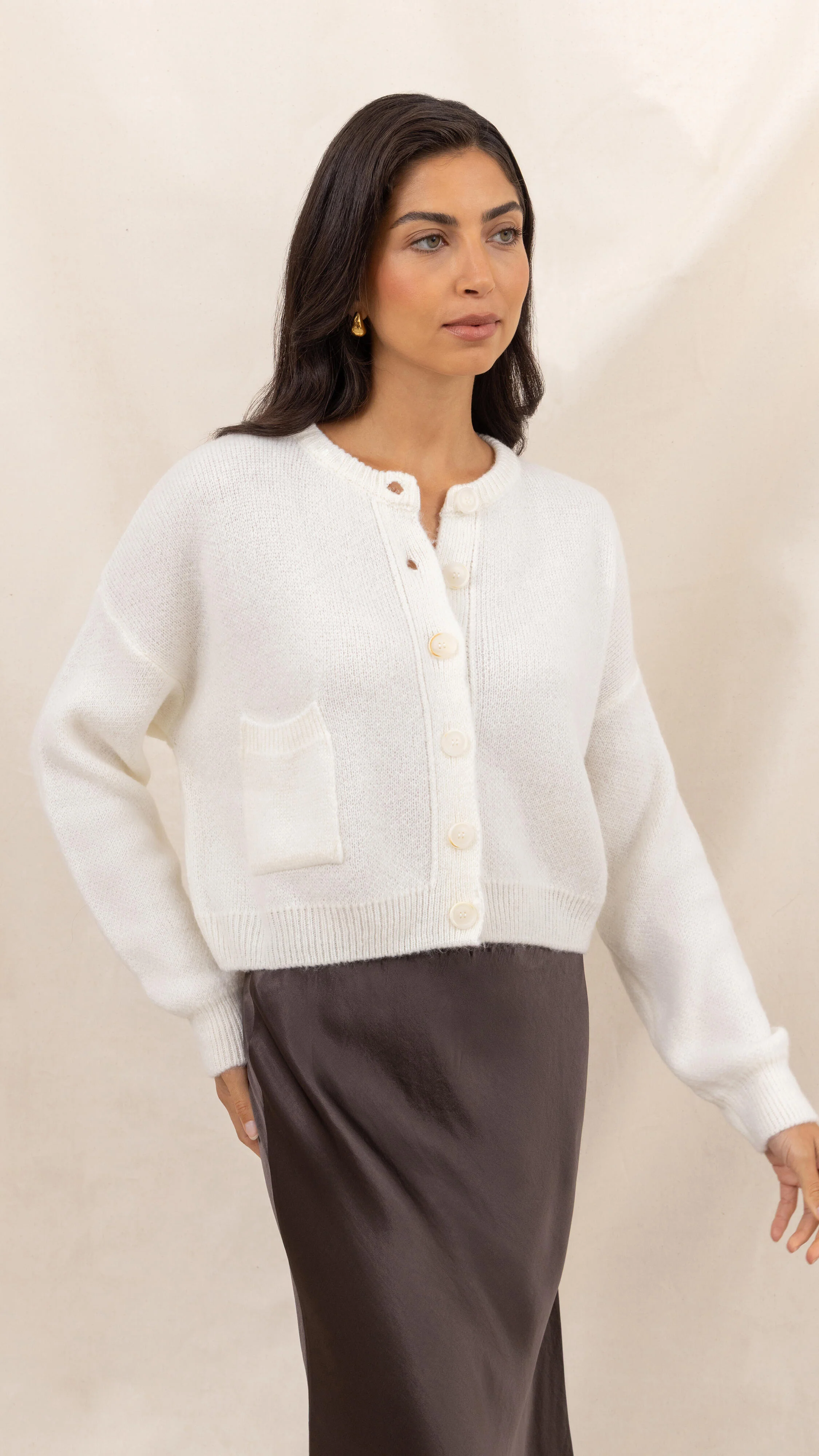 Carla Cardigan - Ivory - Image 6