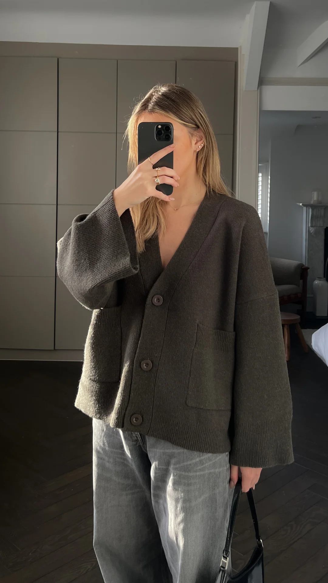Cassandra Cardigan - Dark Khaki - Image 12