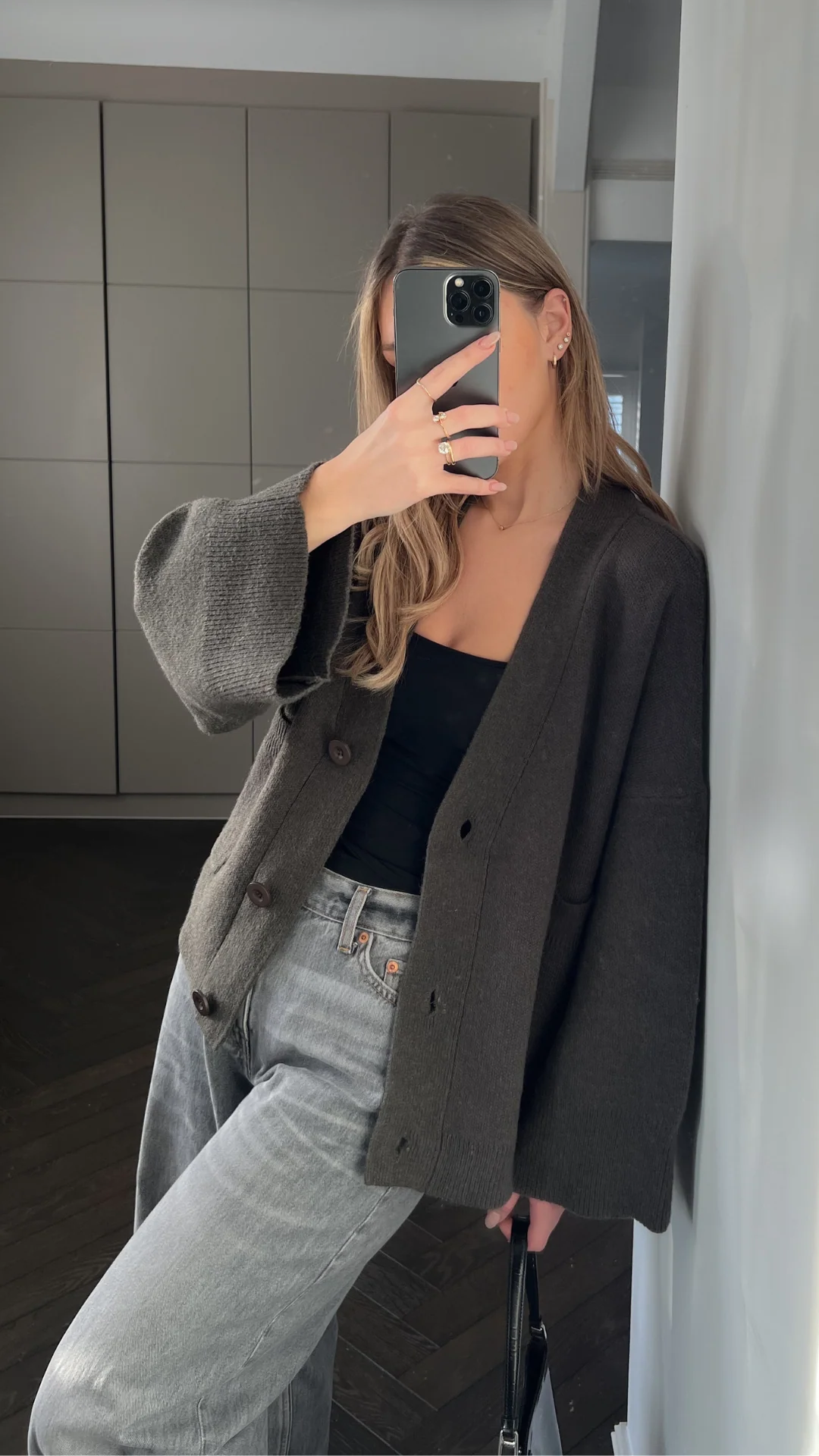 Cassandra Cardigan - Dark Khaki - Image 6