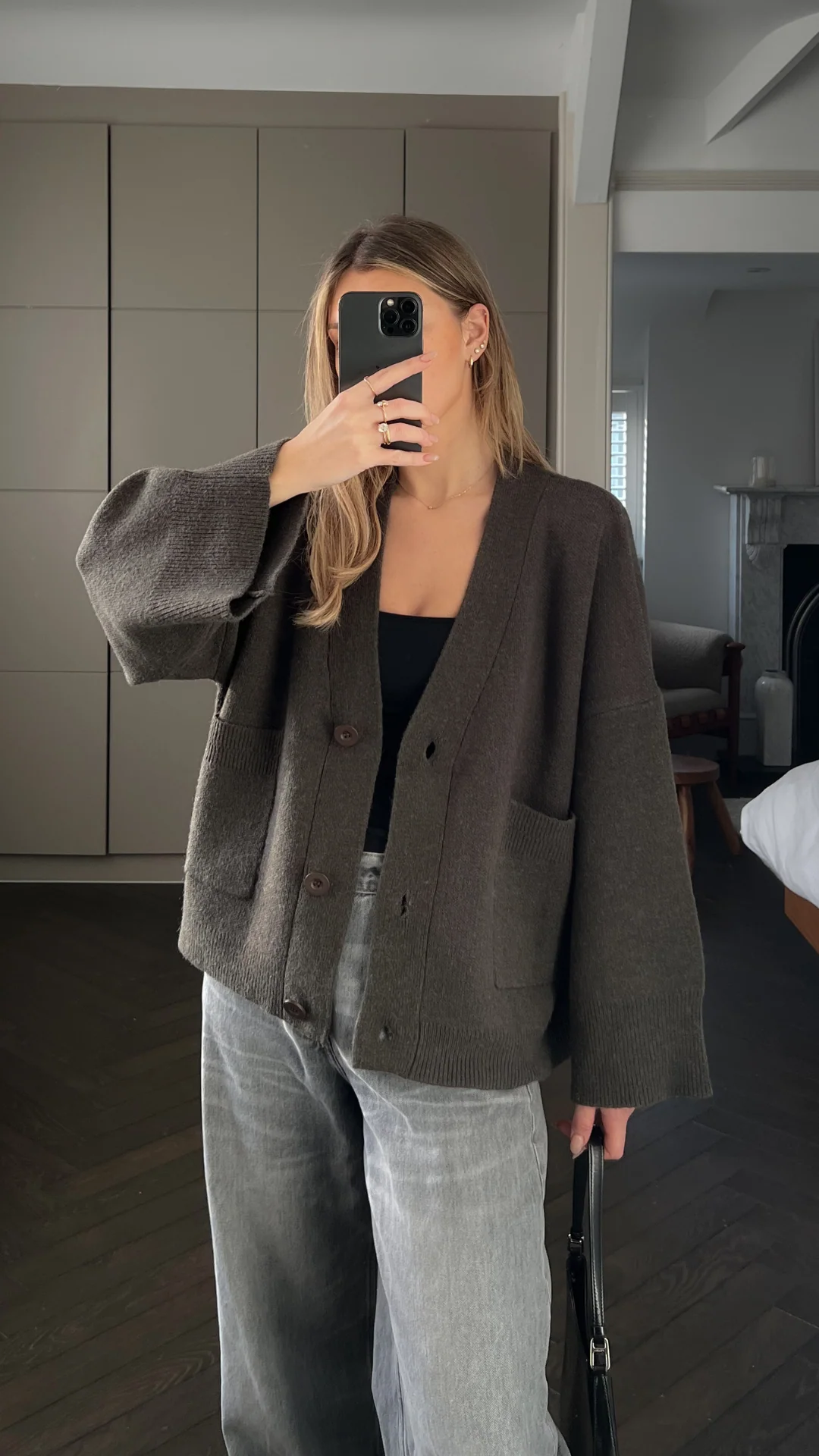 Cassandra Cardigan - Dark Khaki - Image 7