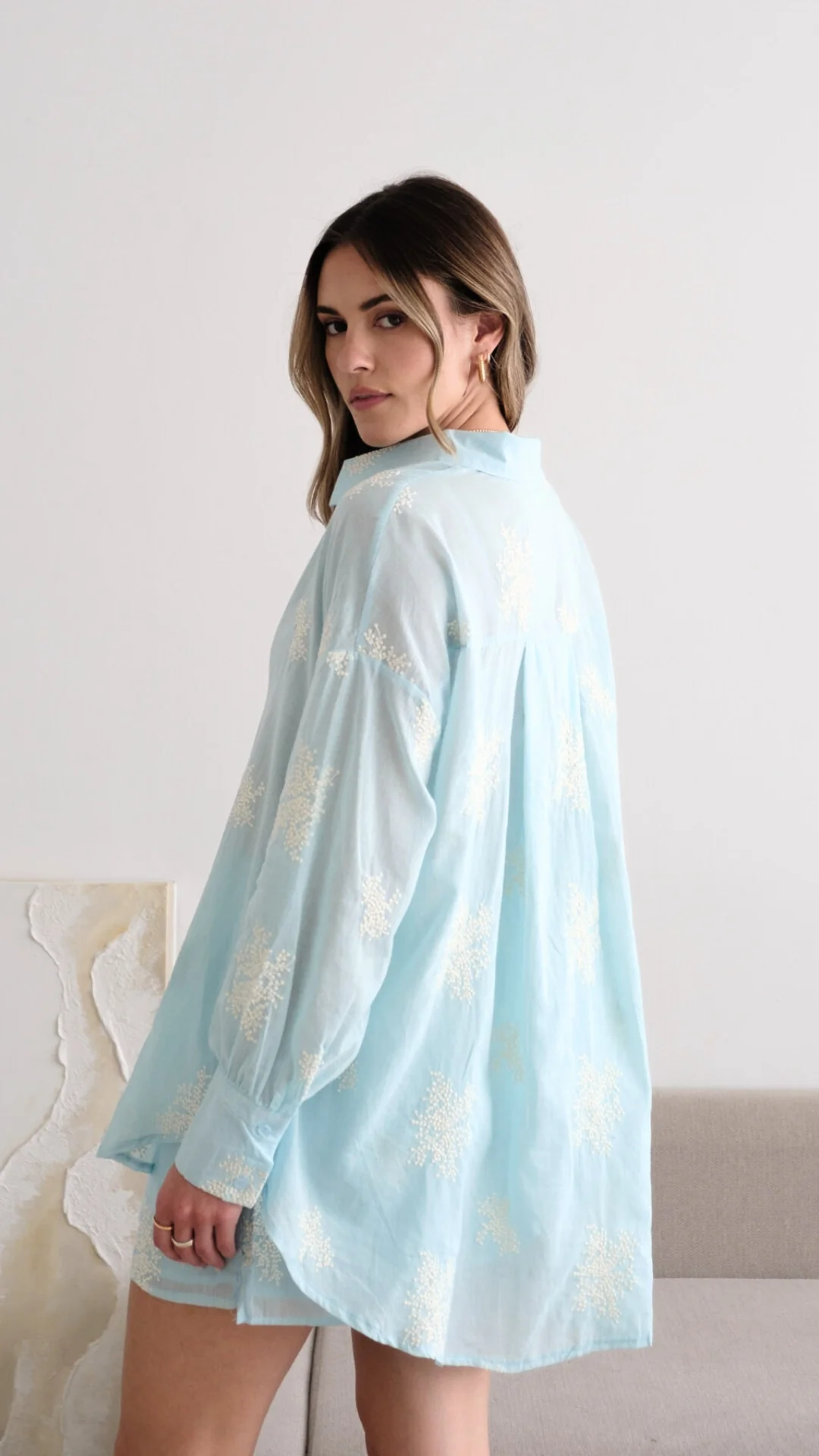 Celina Shirt - Blue - Image 4