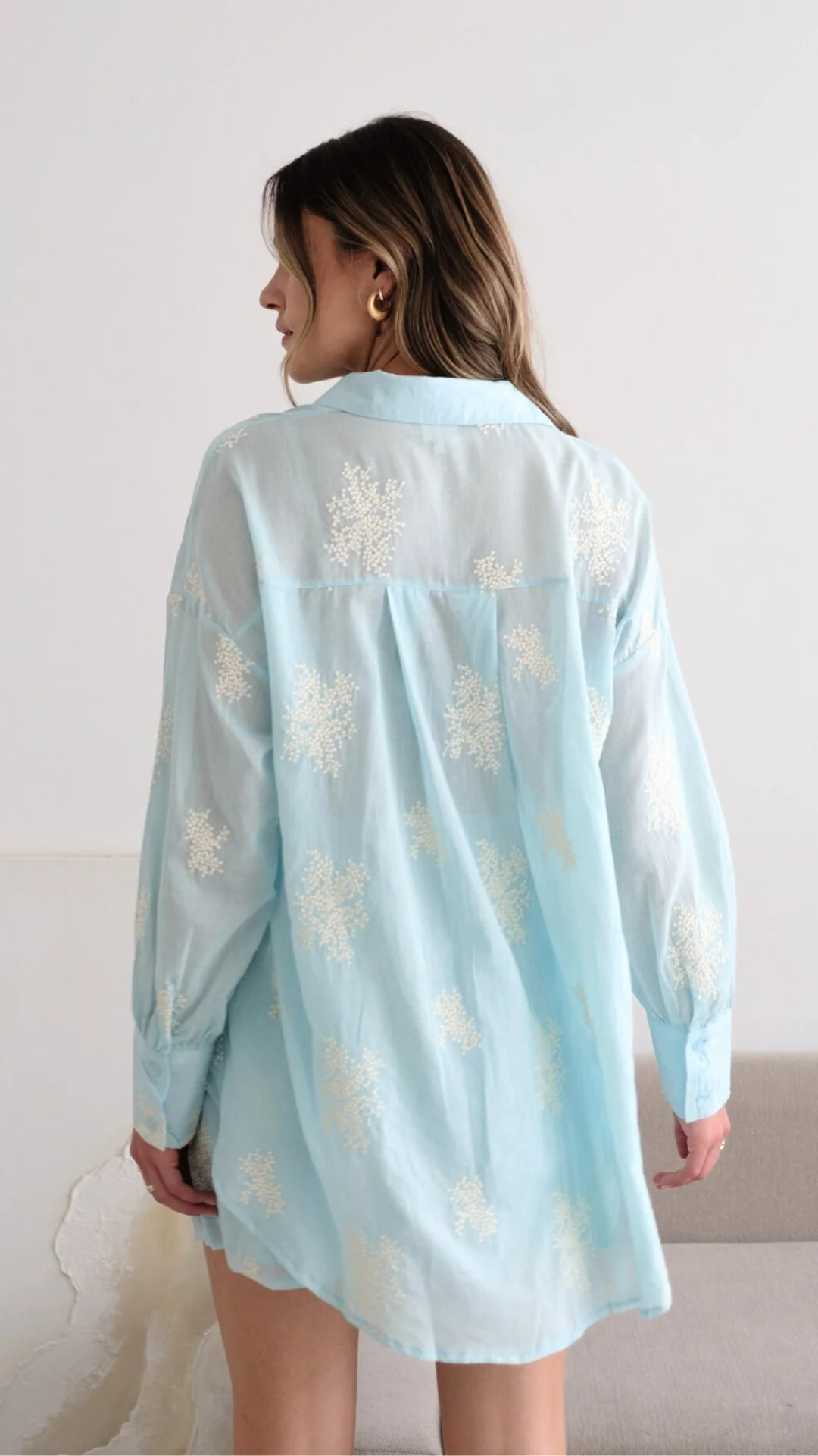 Celina Shirt - Blue - Image 5