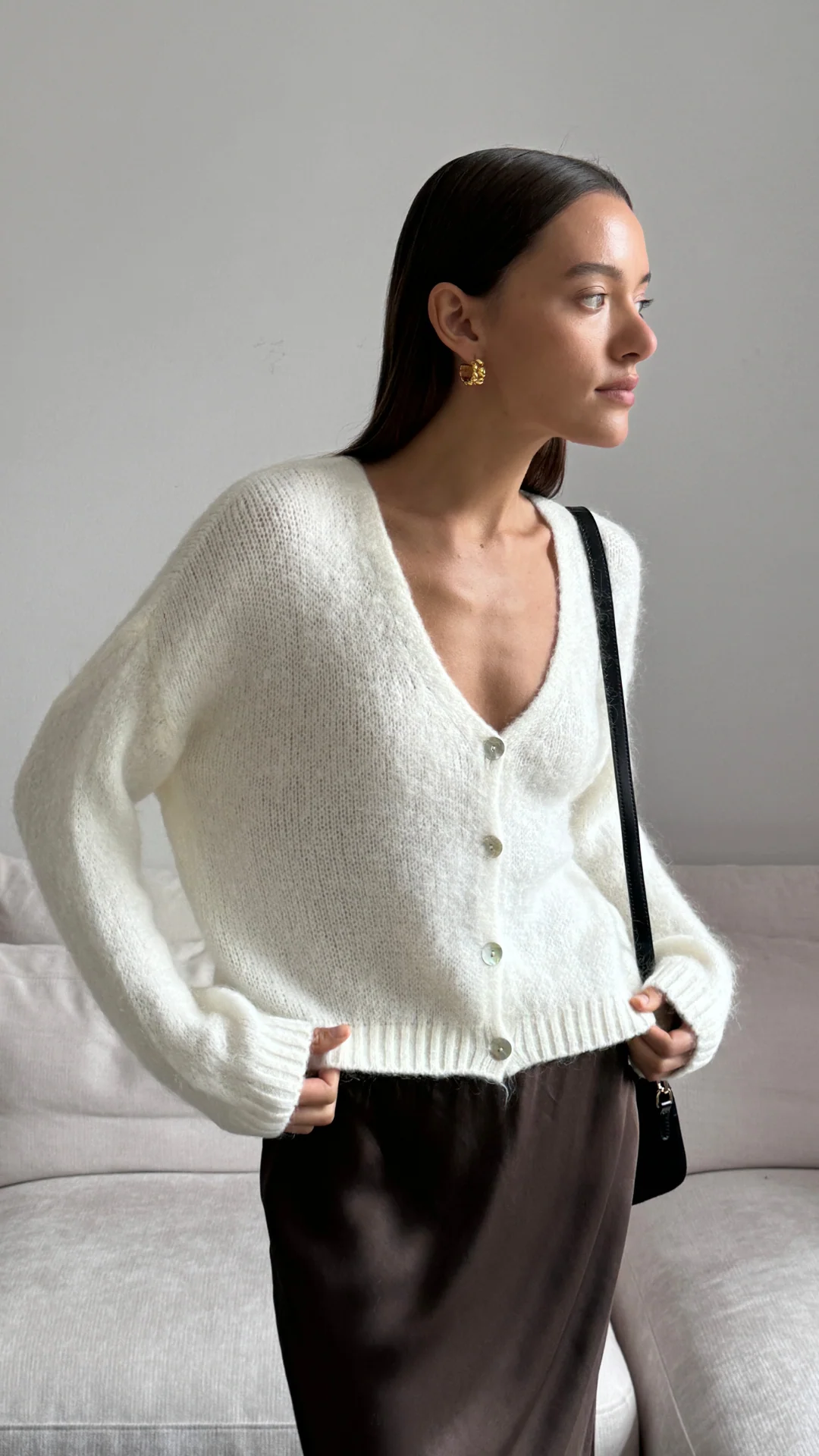 Chrissy Cardigan - Ivory - Image 8