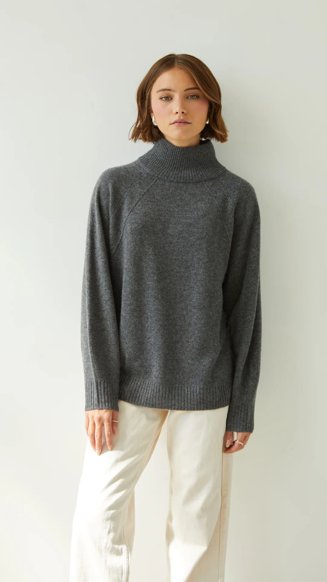 Cian Cashmere Sweater - Anthracite - Image 4