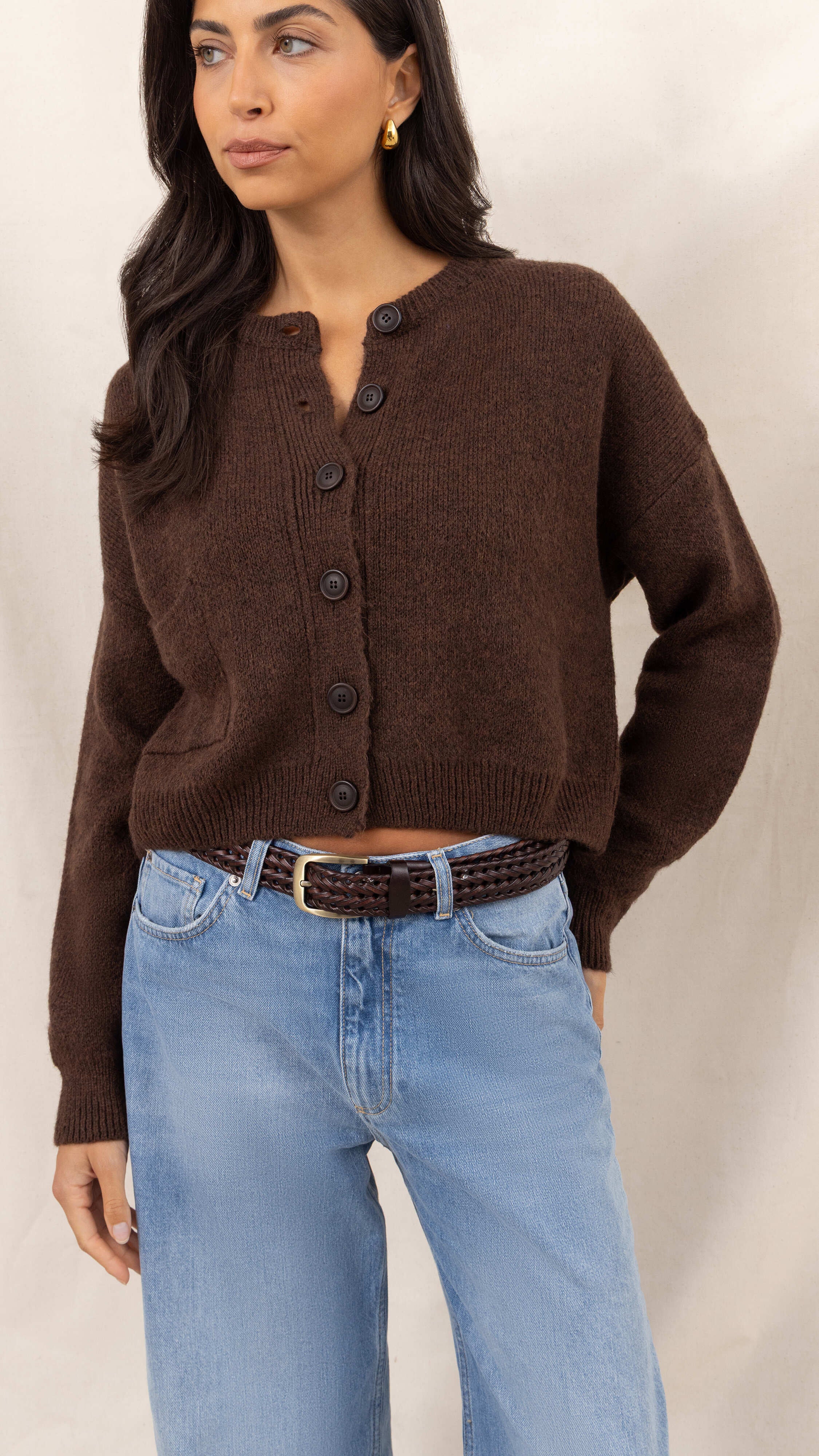 Carla Cardigan - Dark Espresso - Image 4