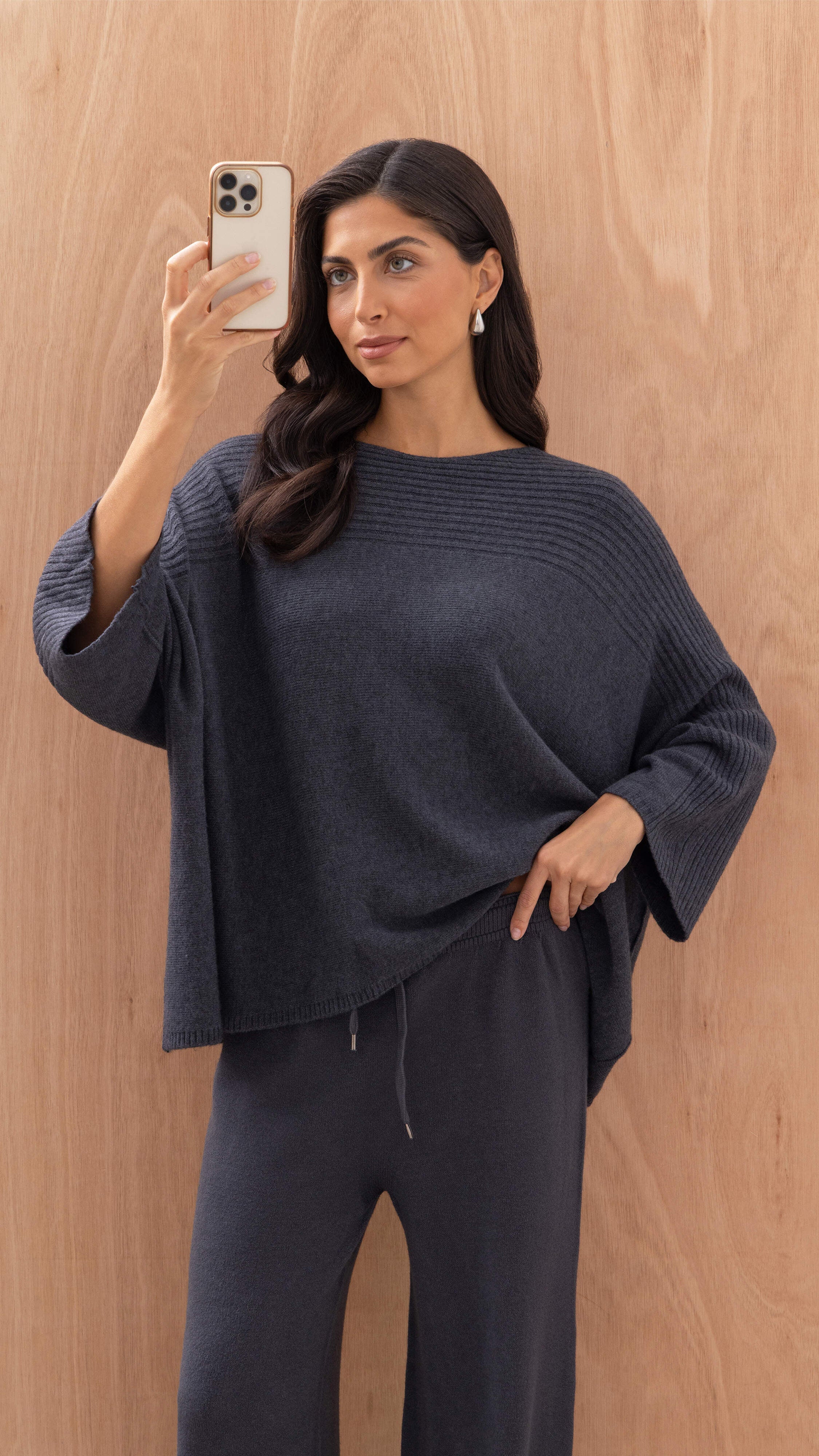 Cora Sweater - Anthracite - Image 3