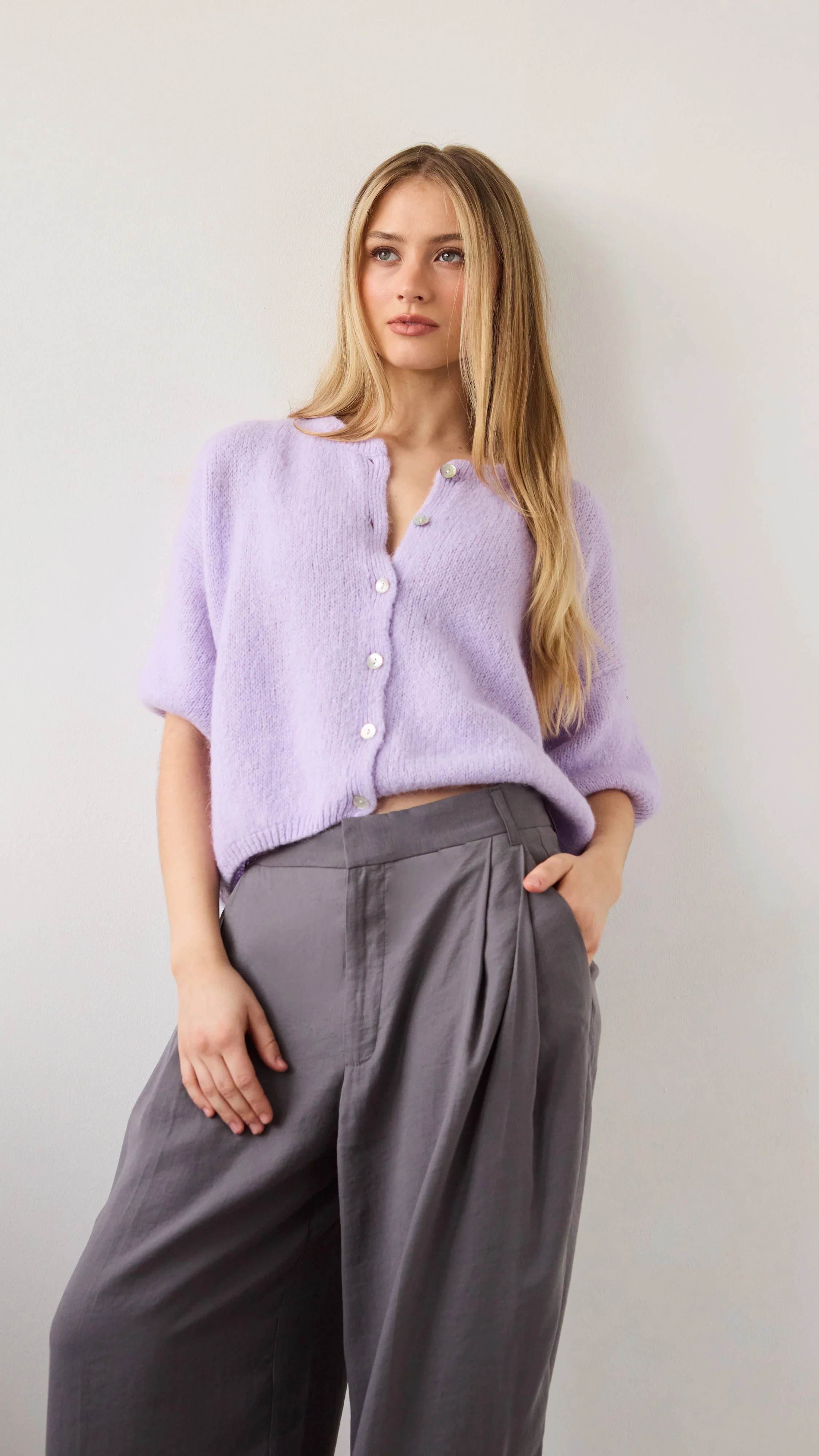 Emme Cardigan - Lilac - Image 2