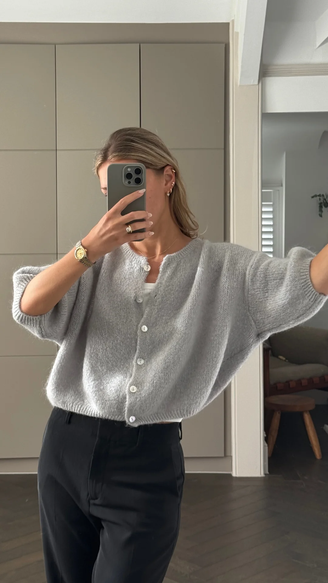 Emme Cardigan - Stone - Image 13
