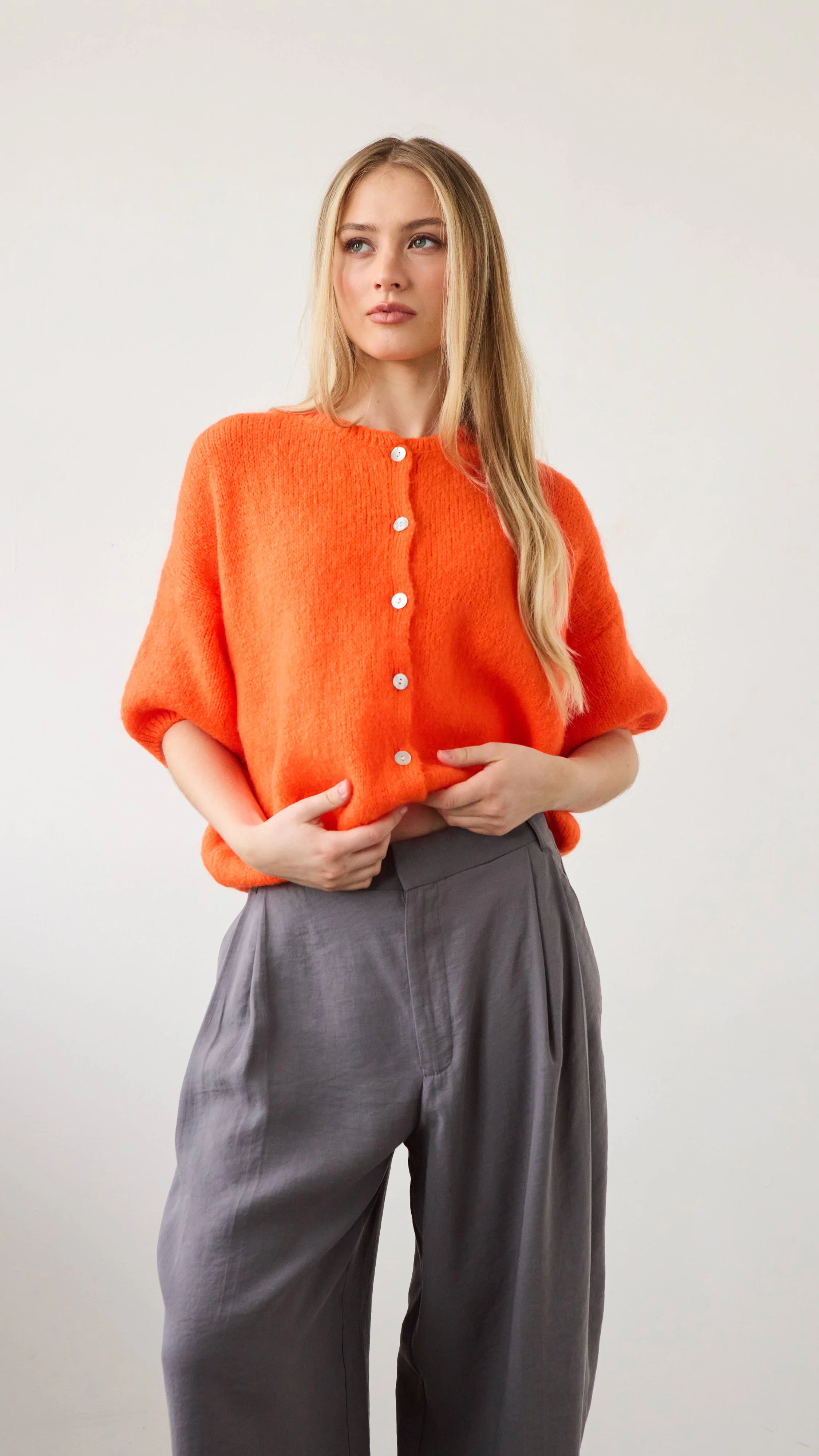 Emme Cardigan - Tangerine - Image 3