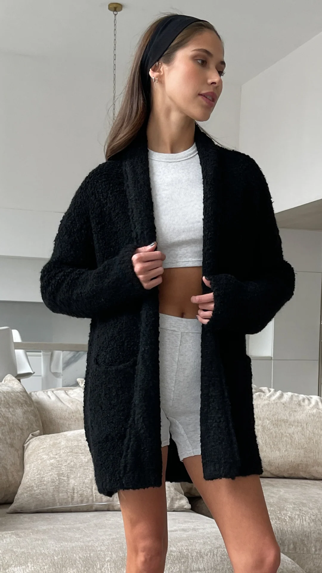 Emmy Cardigan - Black - Image 5