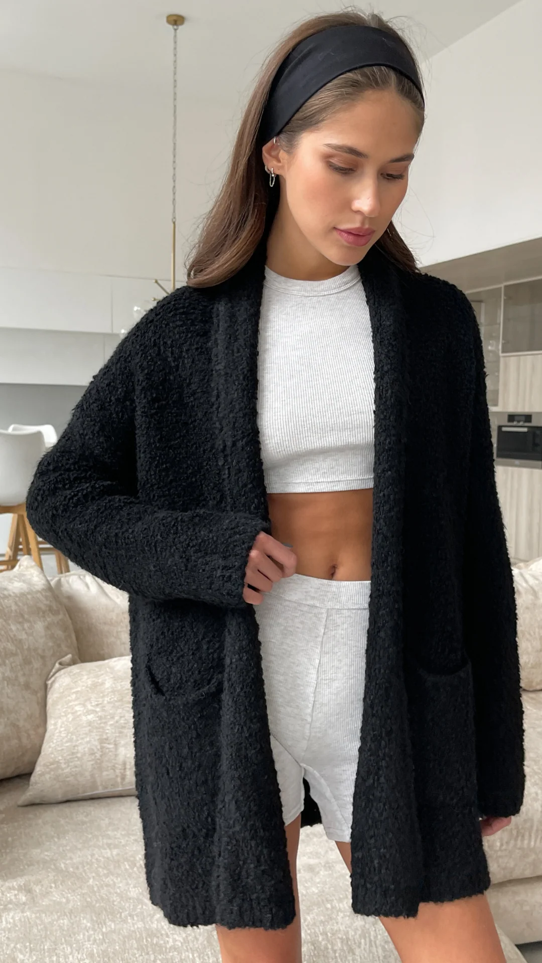 Emmy Cardigan - Black - Image 6