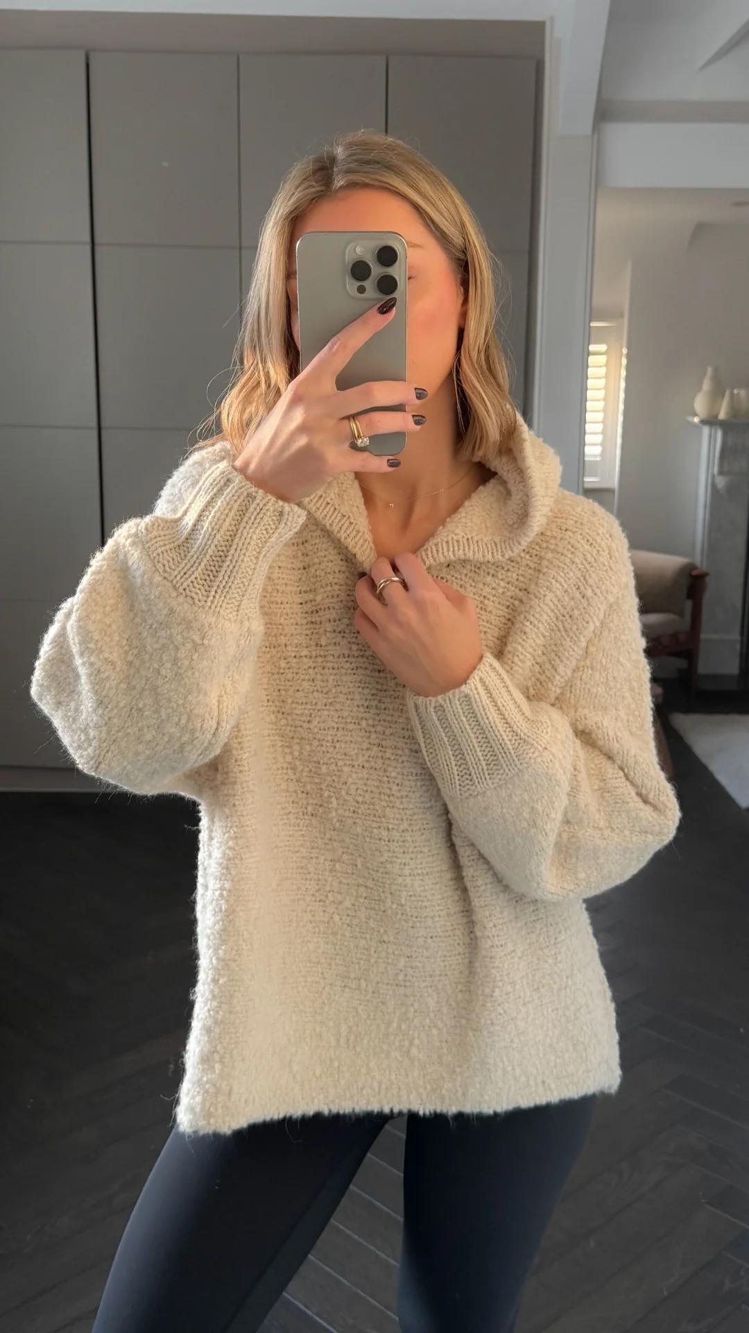 Giorgia Alpaca Sweater - Moonbeam - Image 4