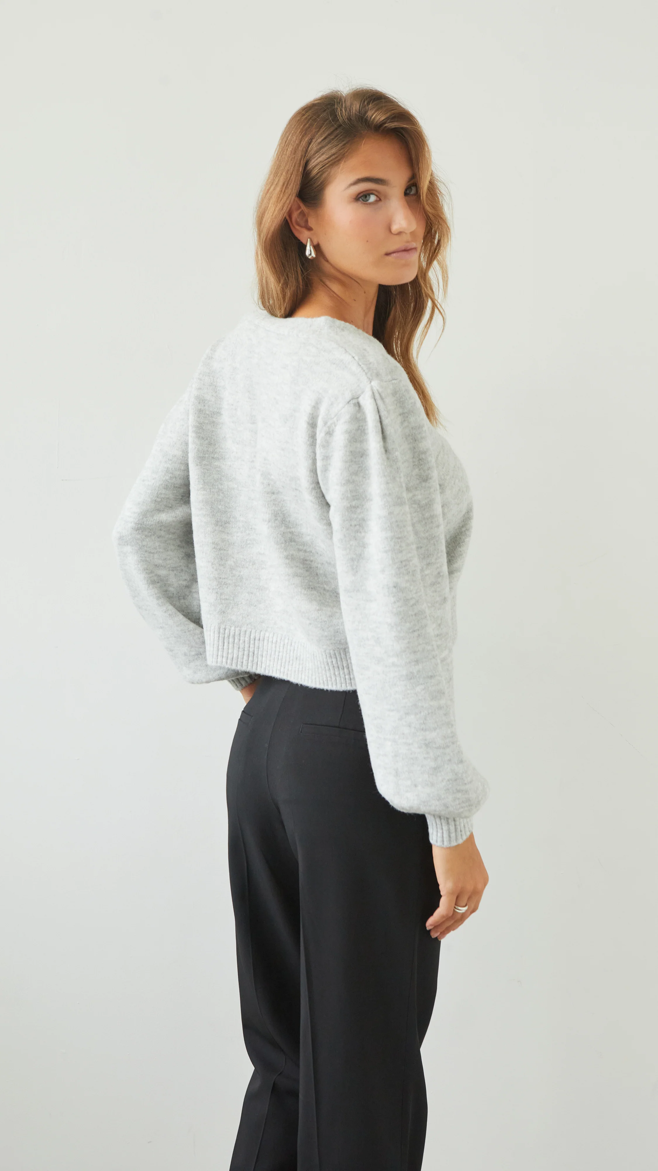 Hollie Cardigan - Silver Grey - Image 7