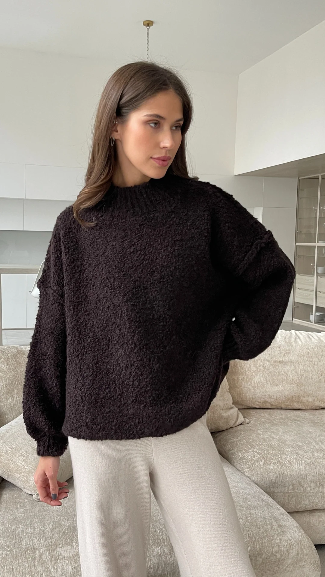 Jessica Sweater - Chocolate - Image 2