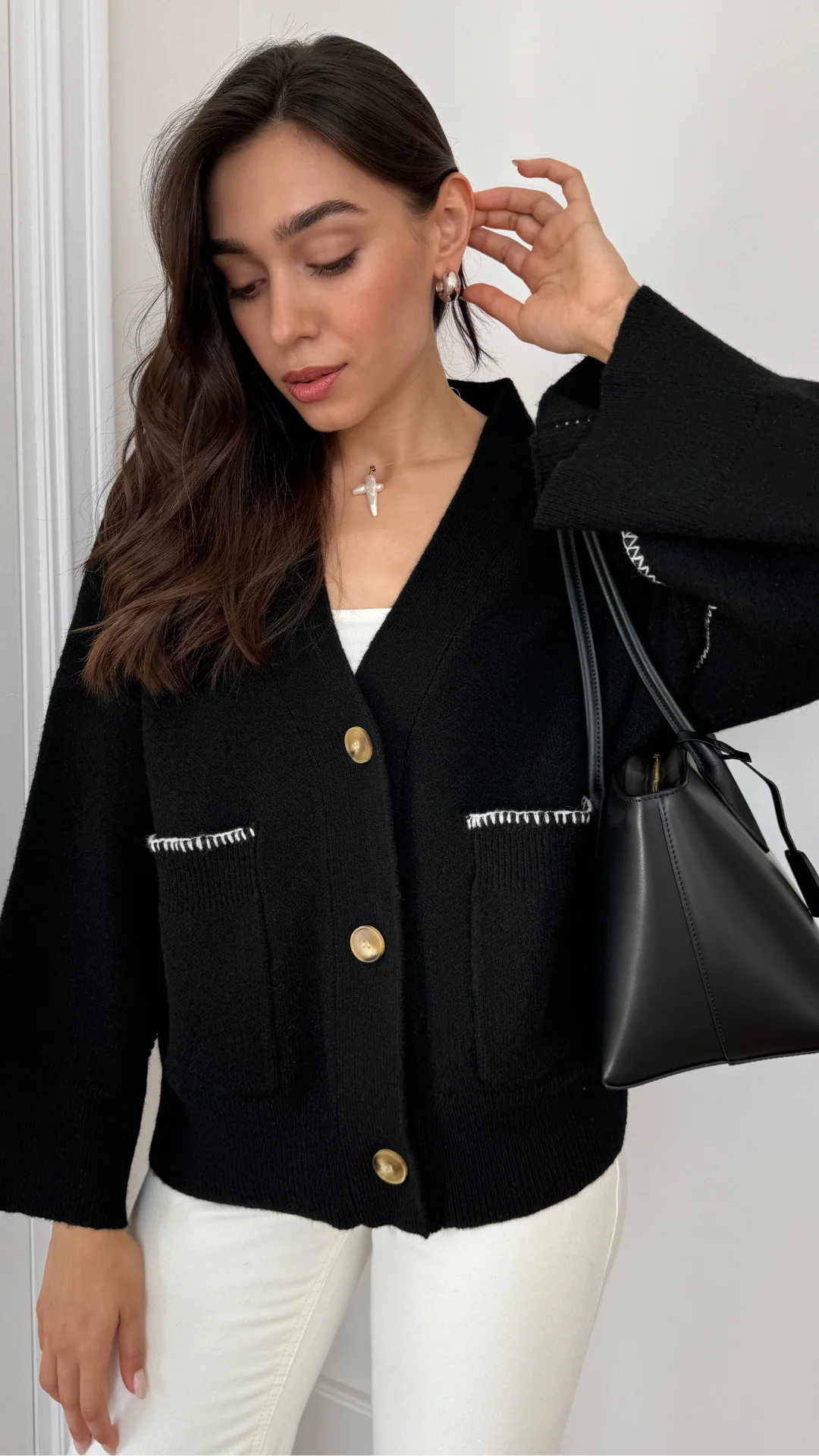 Kassie Cardigan - Black - Image 3