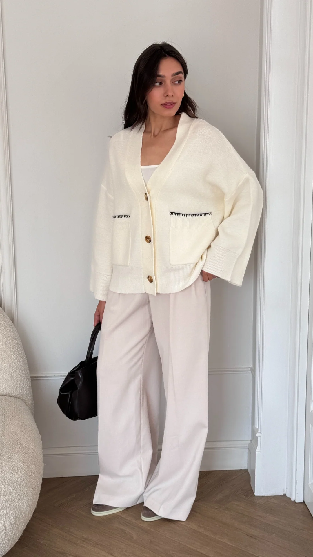 Kassie Cardigan - Ivory - Image 7