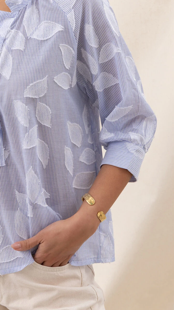 Kayla Shirt - Blue Stripe - Image 13