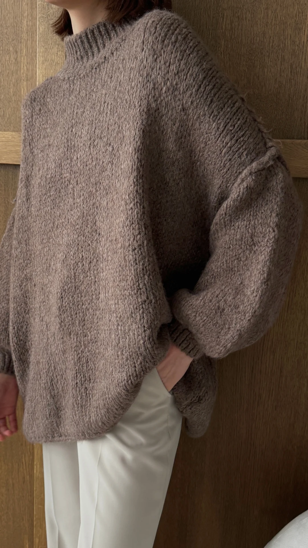 Layla Sweater - Taupe - Image 4