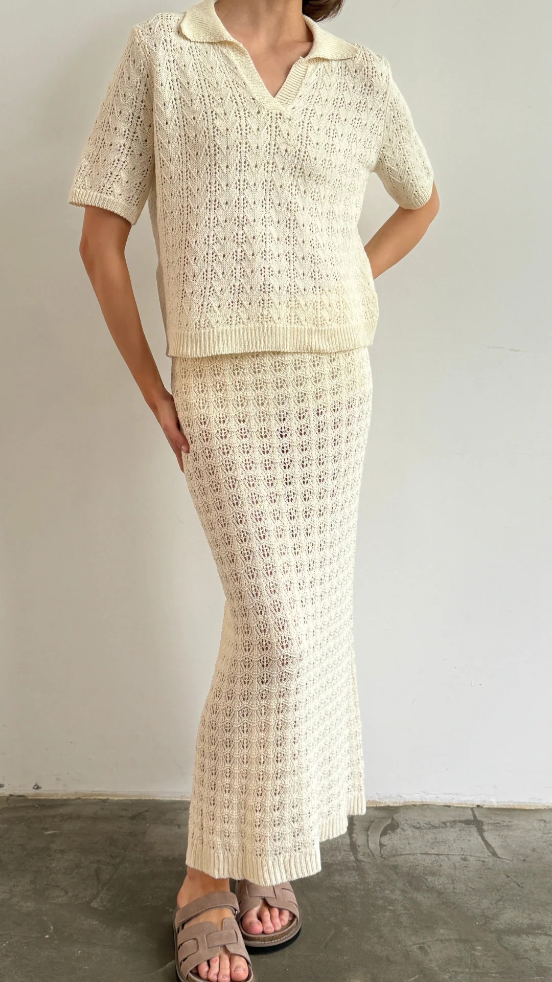 Lyla Crochet Set - Ecru - Image 10