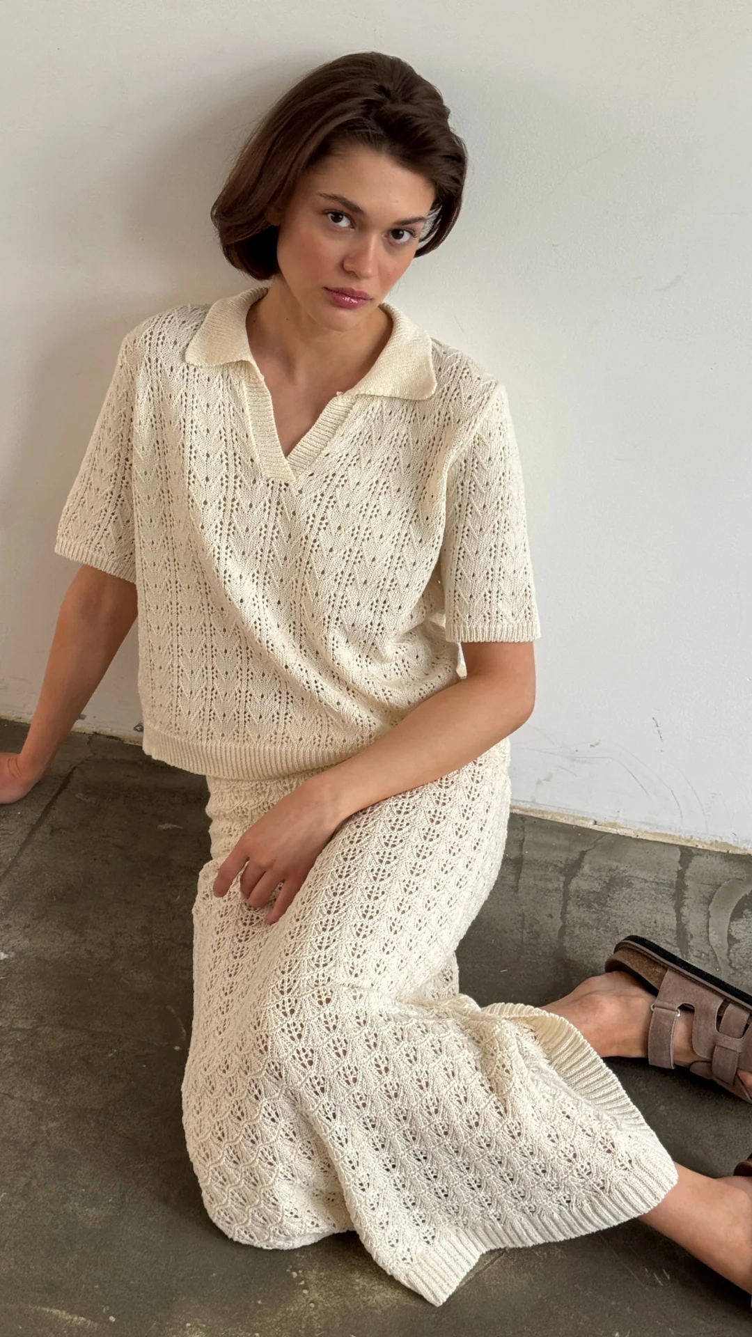 Lyla Crochet Set - Ecru - Image 3