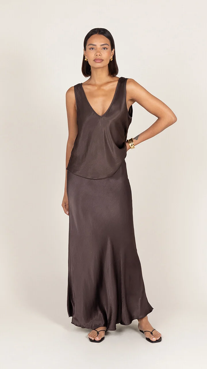 Maeve Satin Set - Dark Espresso - Image 3
