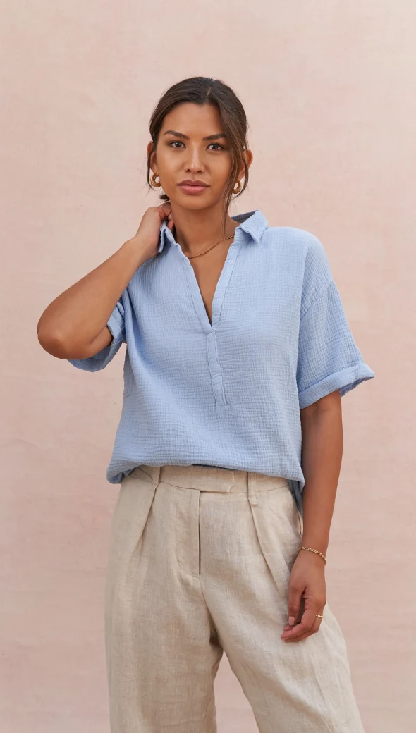 Mariana Shirt - Periwinkle - Image 5
