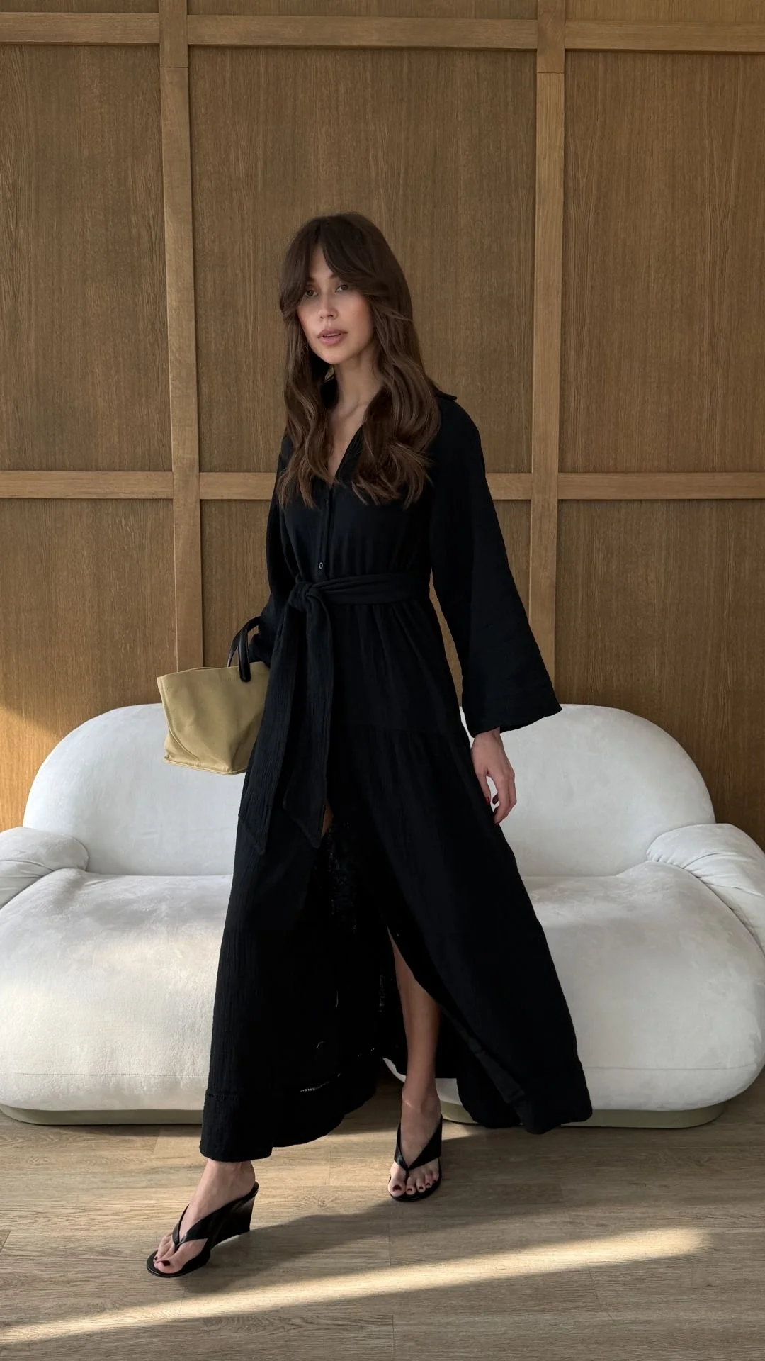 Marika Shirt Dress - Black - Image 12