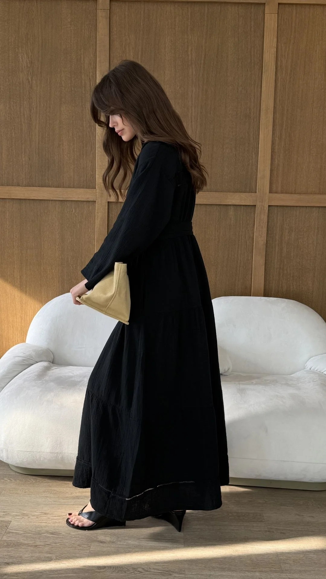 Marika Shirt Dress - Black - Image 13