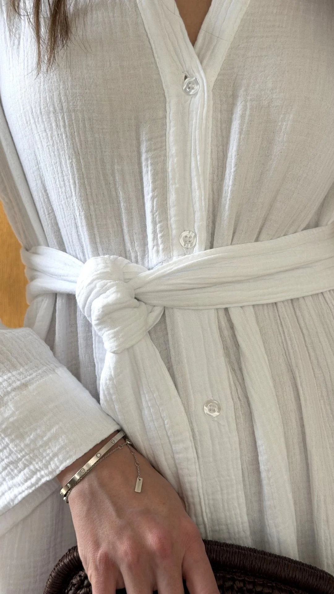 Marika Shirt Dress - White - Image 15