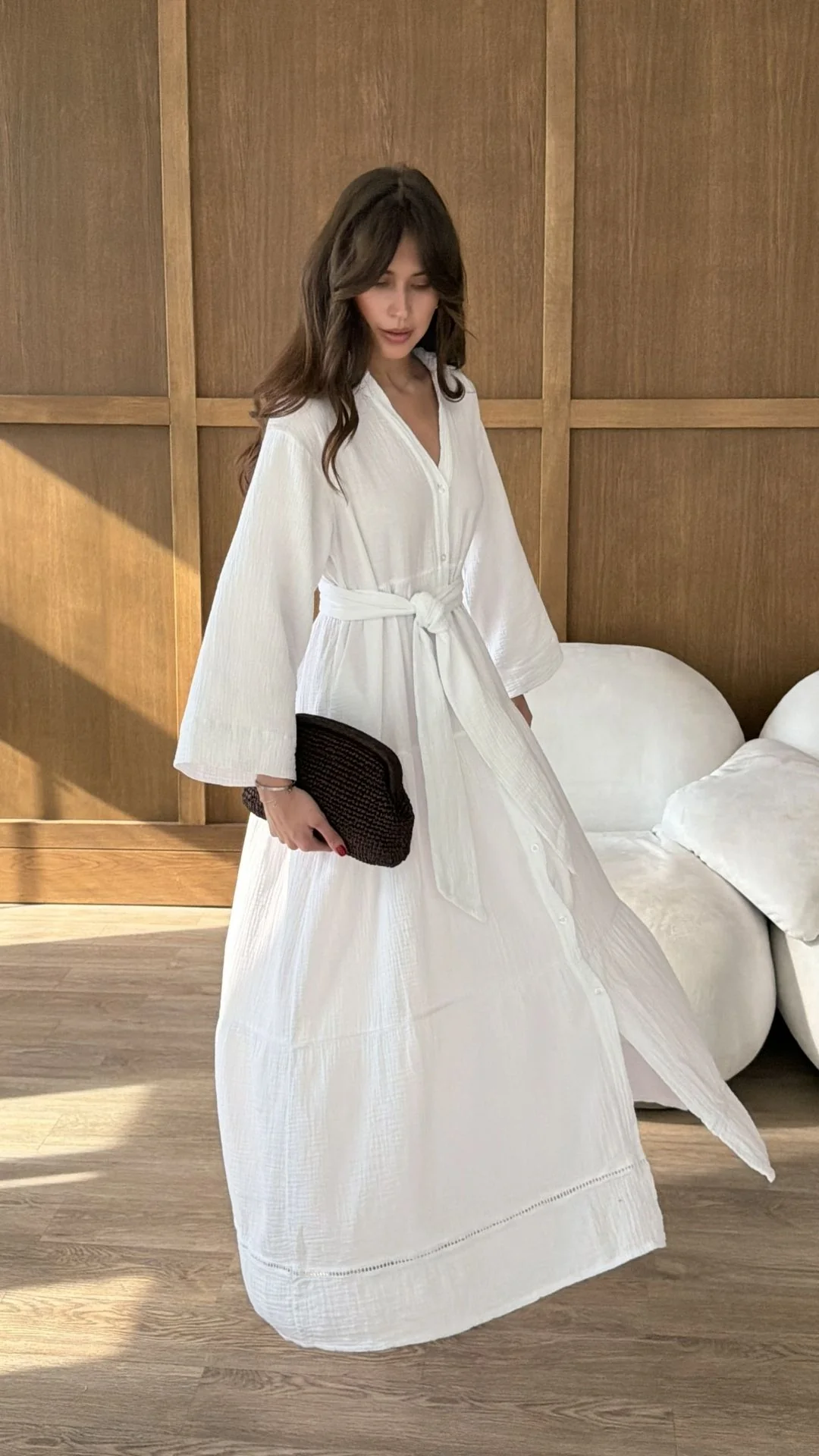 Marika Shirt Dress - White - Image 18