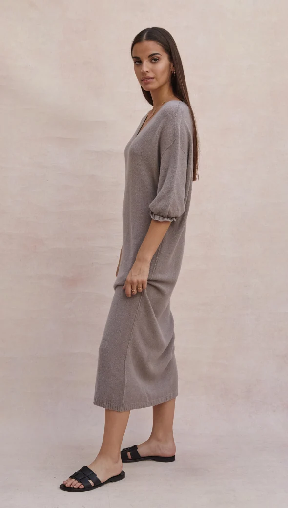 Marlie Knit Dress - Smoke - Image 6