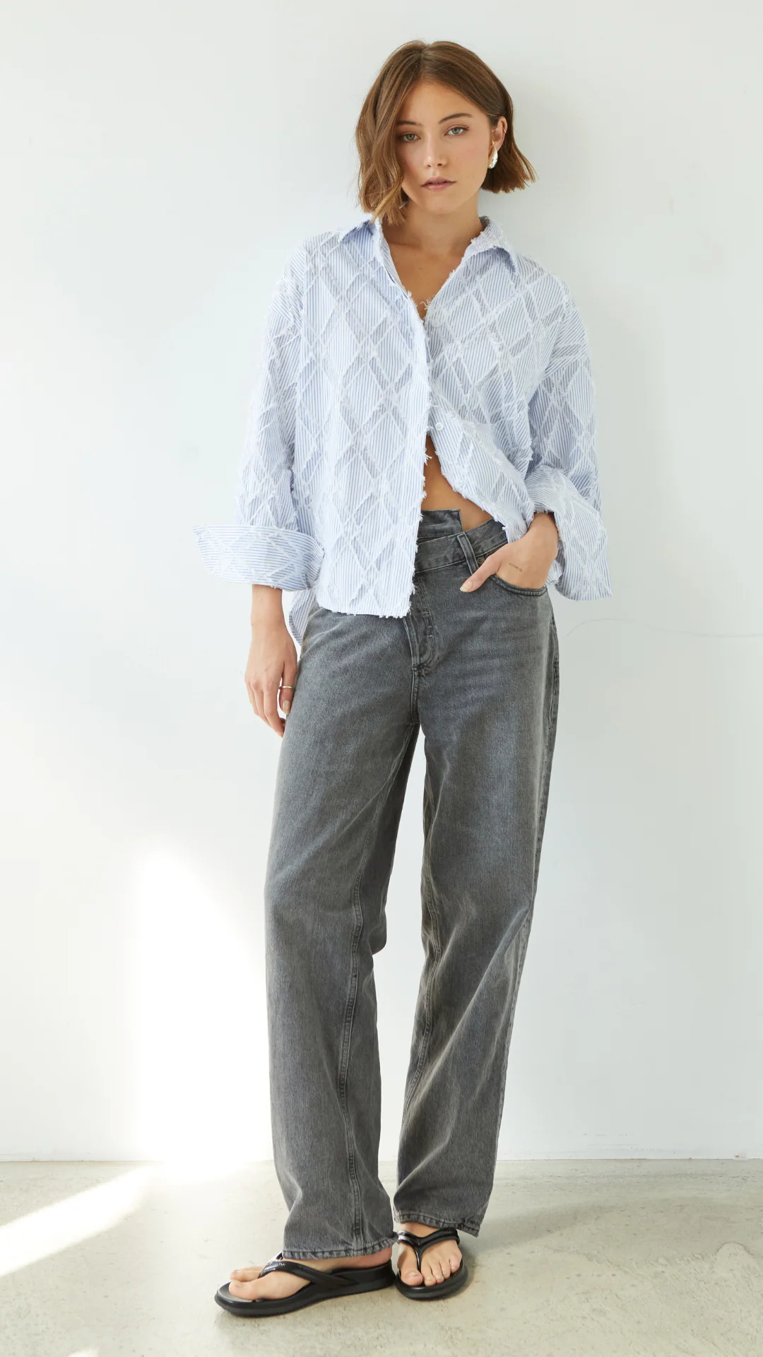 Marlowe Shirt - Blue Stripe - Image 13