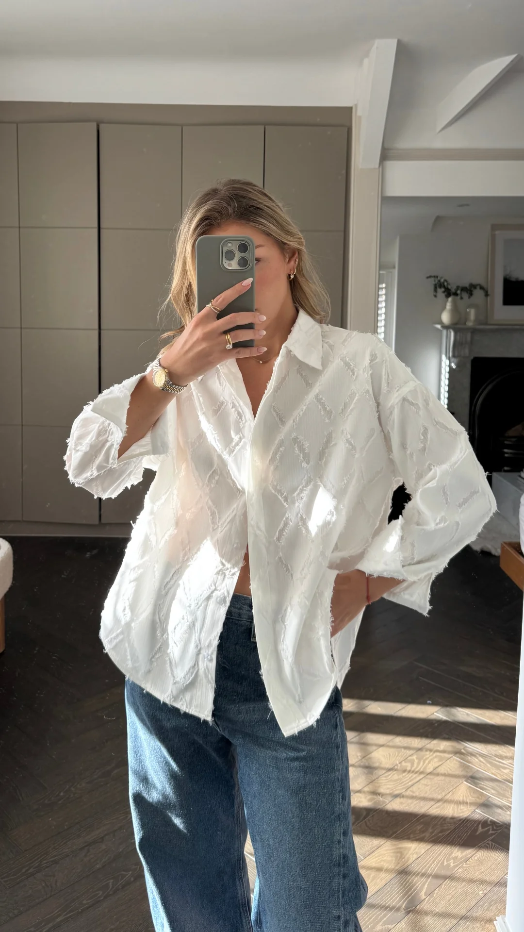 Marlowe Shirt - White Stripe - Image 10
