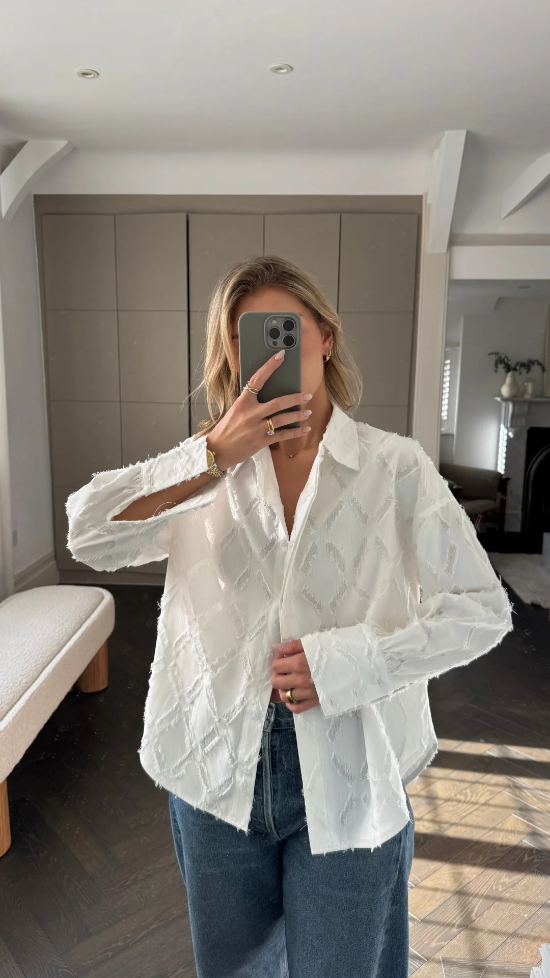 Marlowe Shirt - White Stripe - Image 11