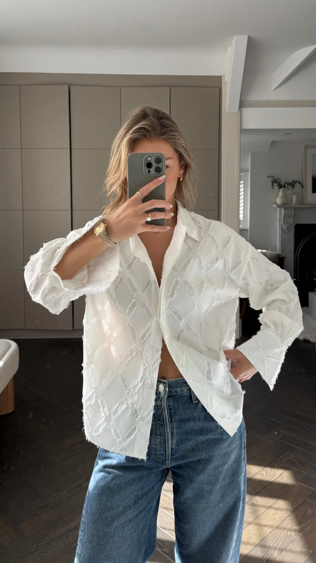 Marlowe Shirt - White Stripe - Image 8
