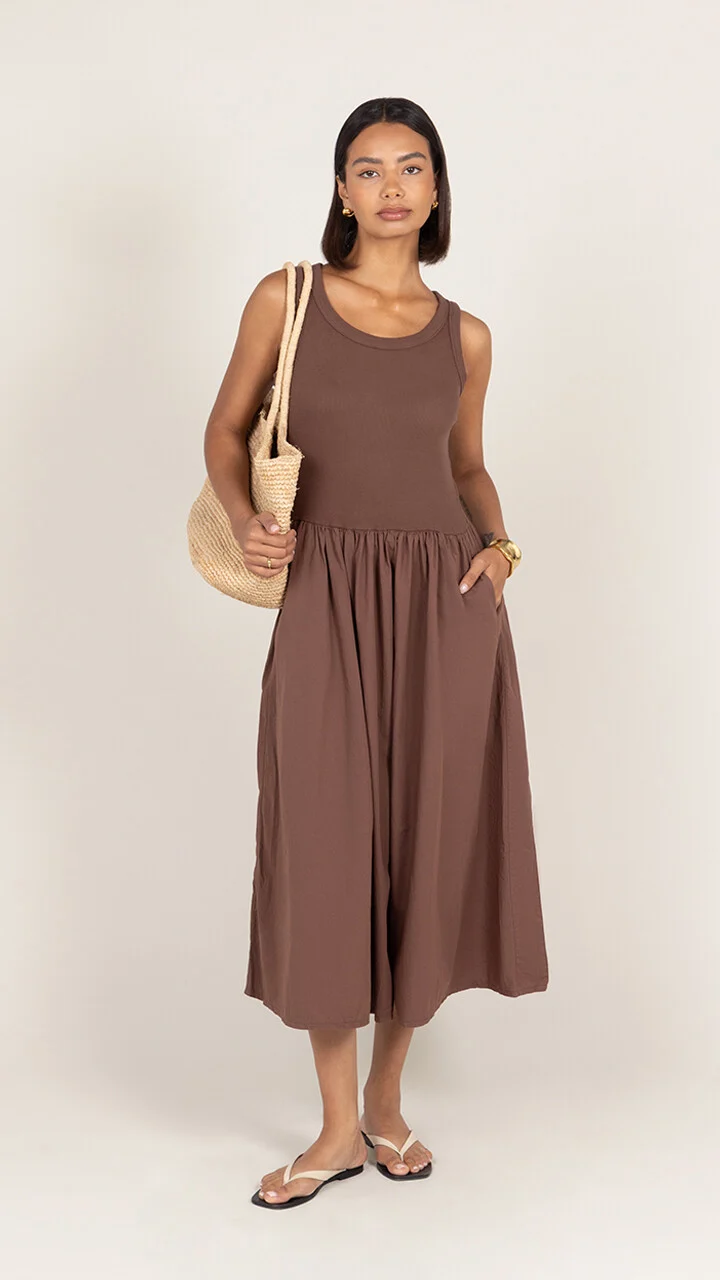 Marnie Dress - Cocoa - Image 6