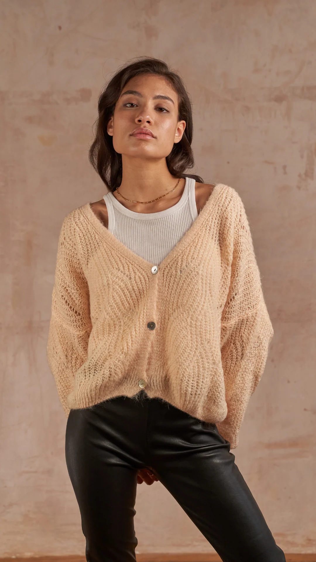 Miley Cardigan - Iced Peach - Image 5