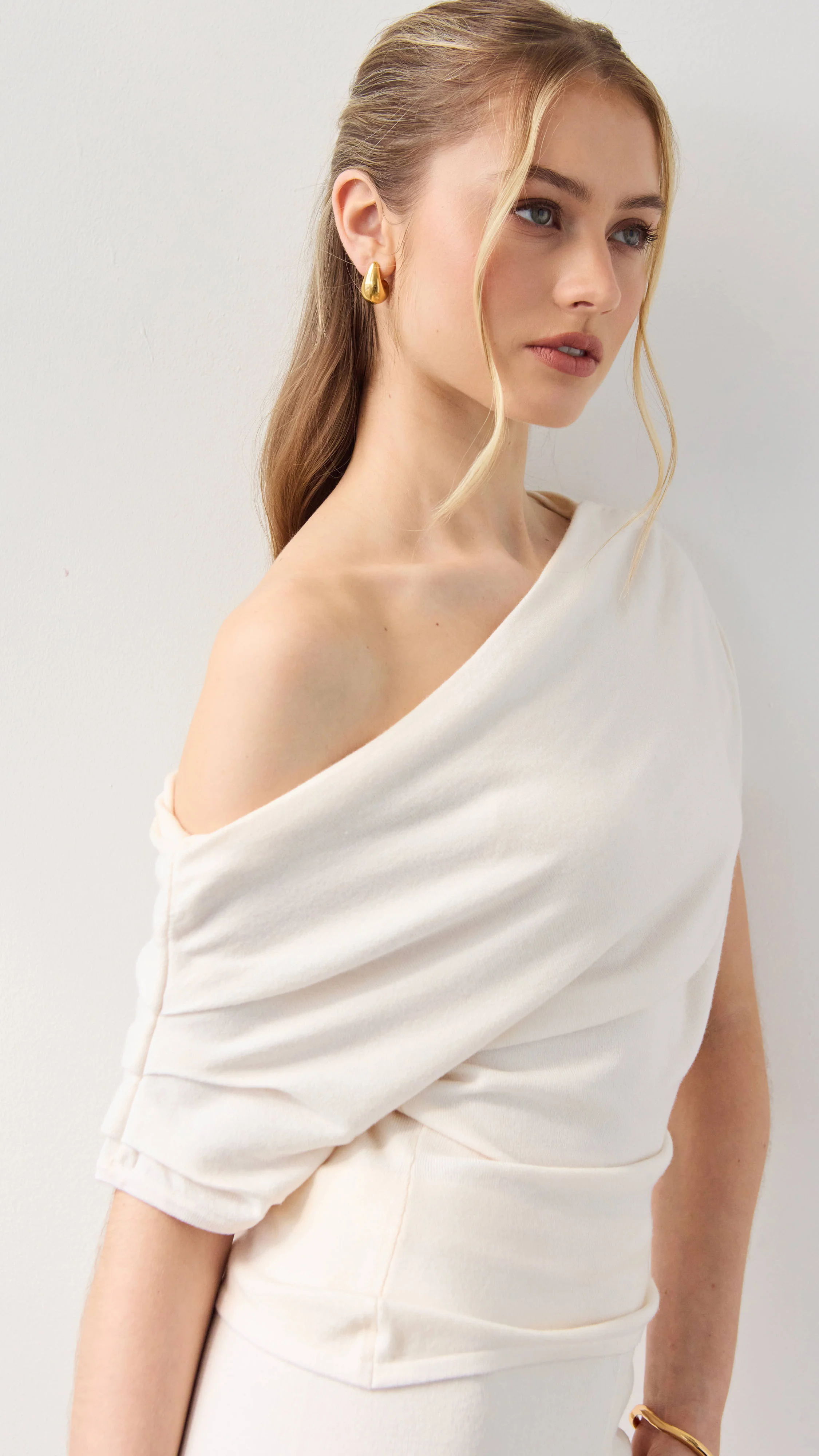 Nadine Off-Shoulder Top - Ivory - Image 7