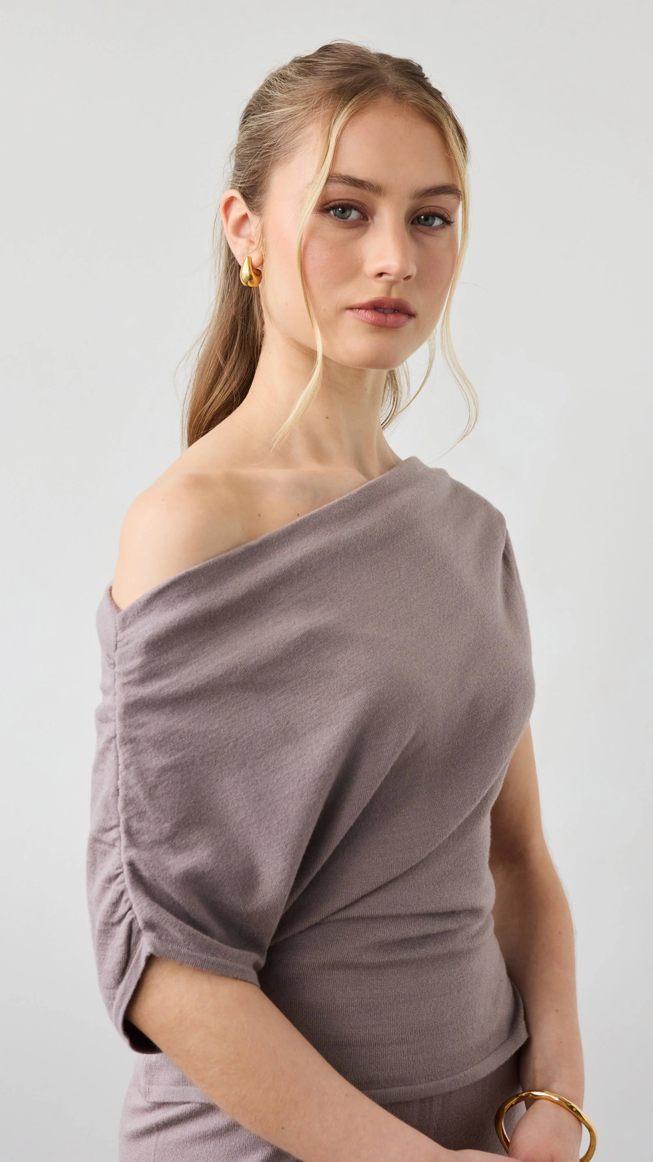 Nadine Off-Shoulder Top - Mink - Image 10