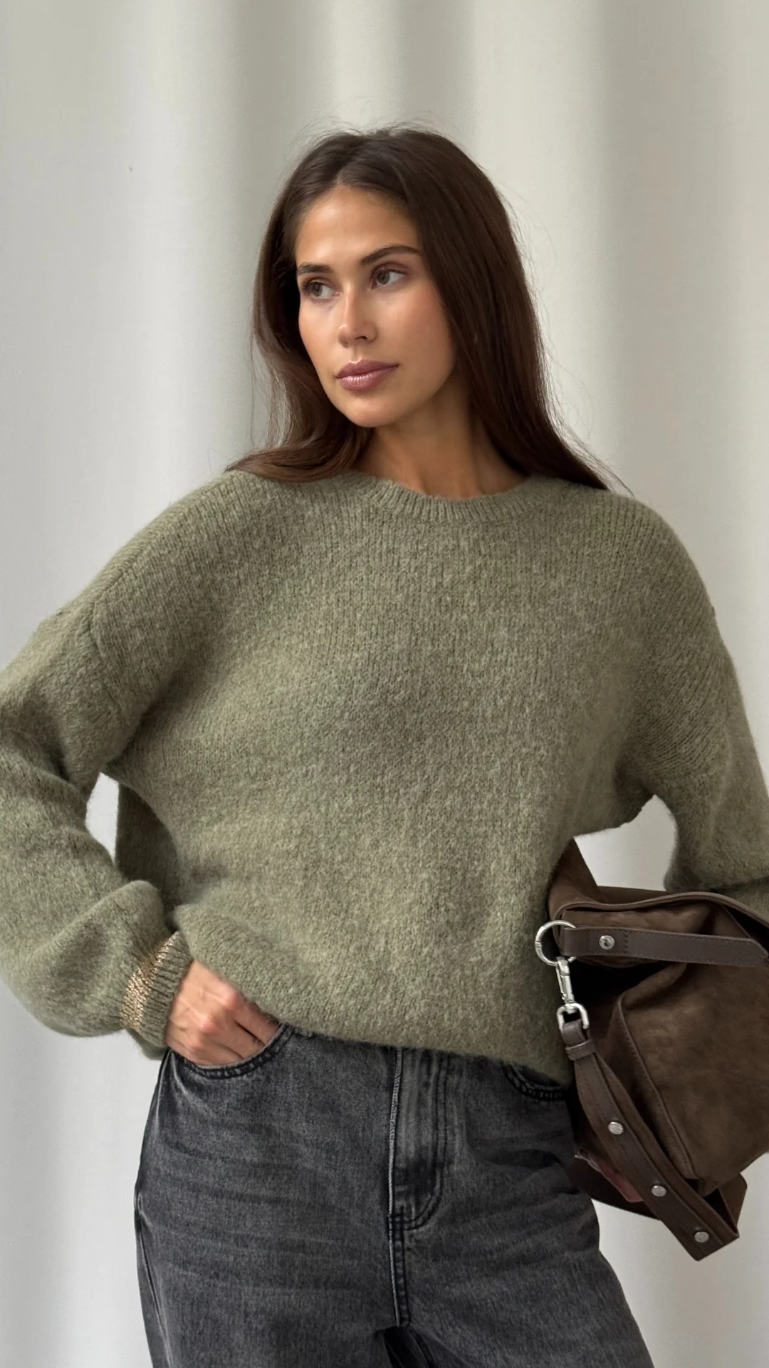 Noelle Sweater - Khaki - Image 2