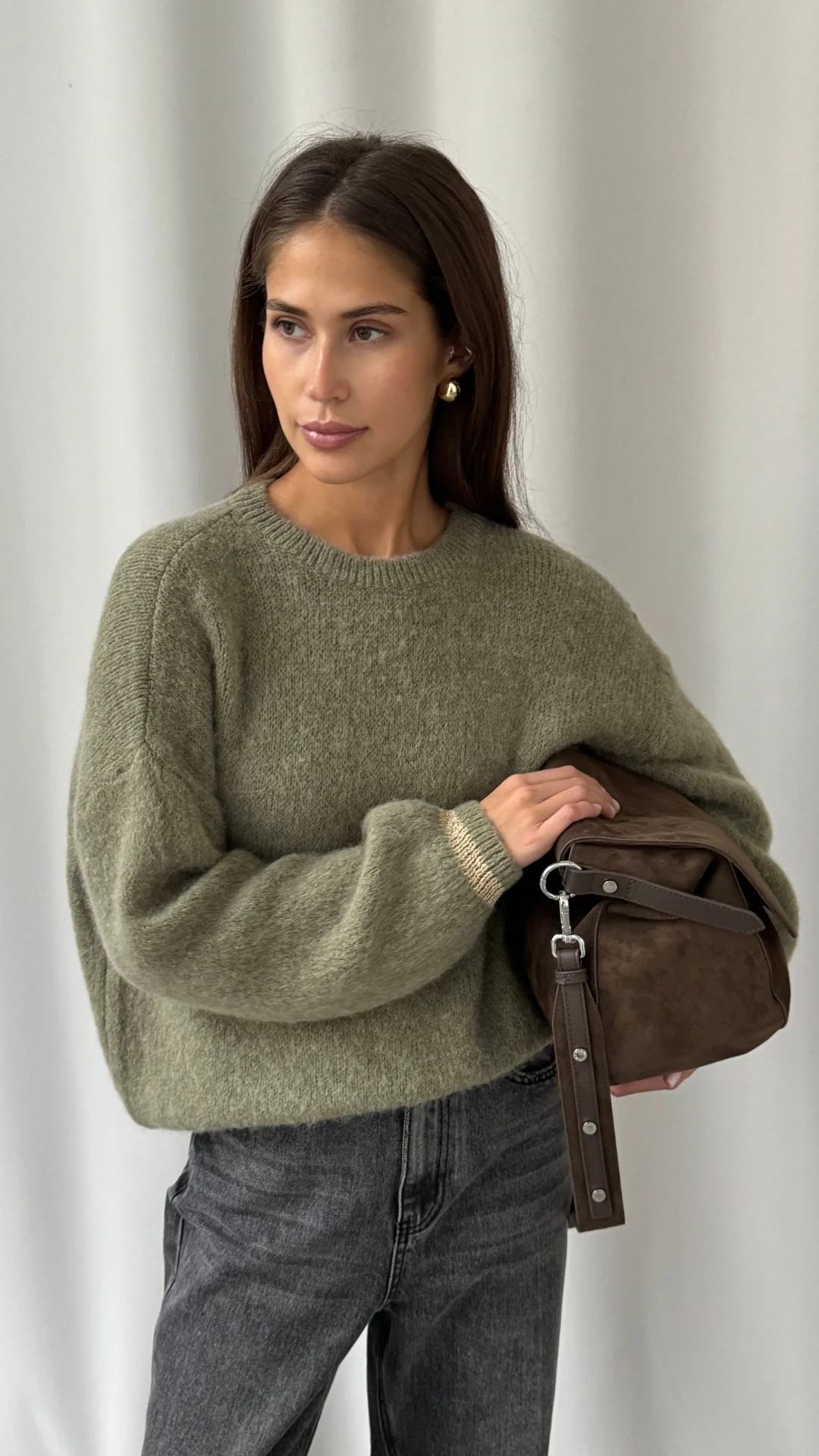 Noelle Sweater - Khaki - Image 3