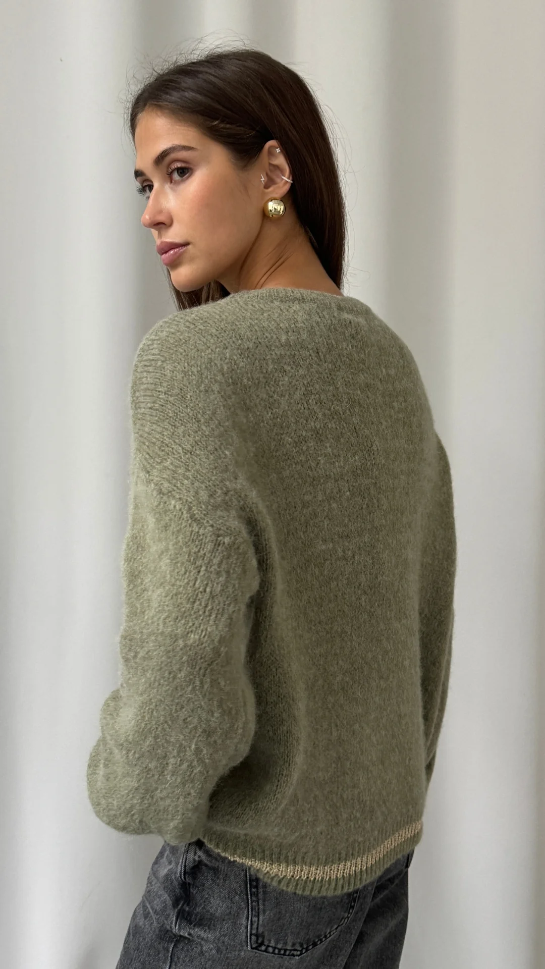 Noelle Sweater - Khaki - Image 4