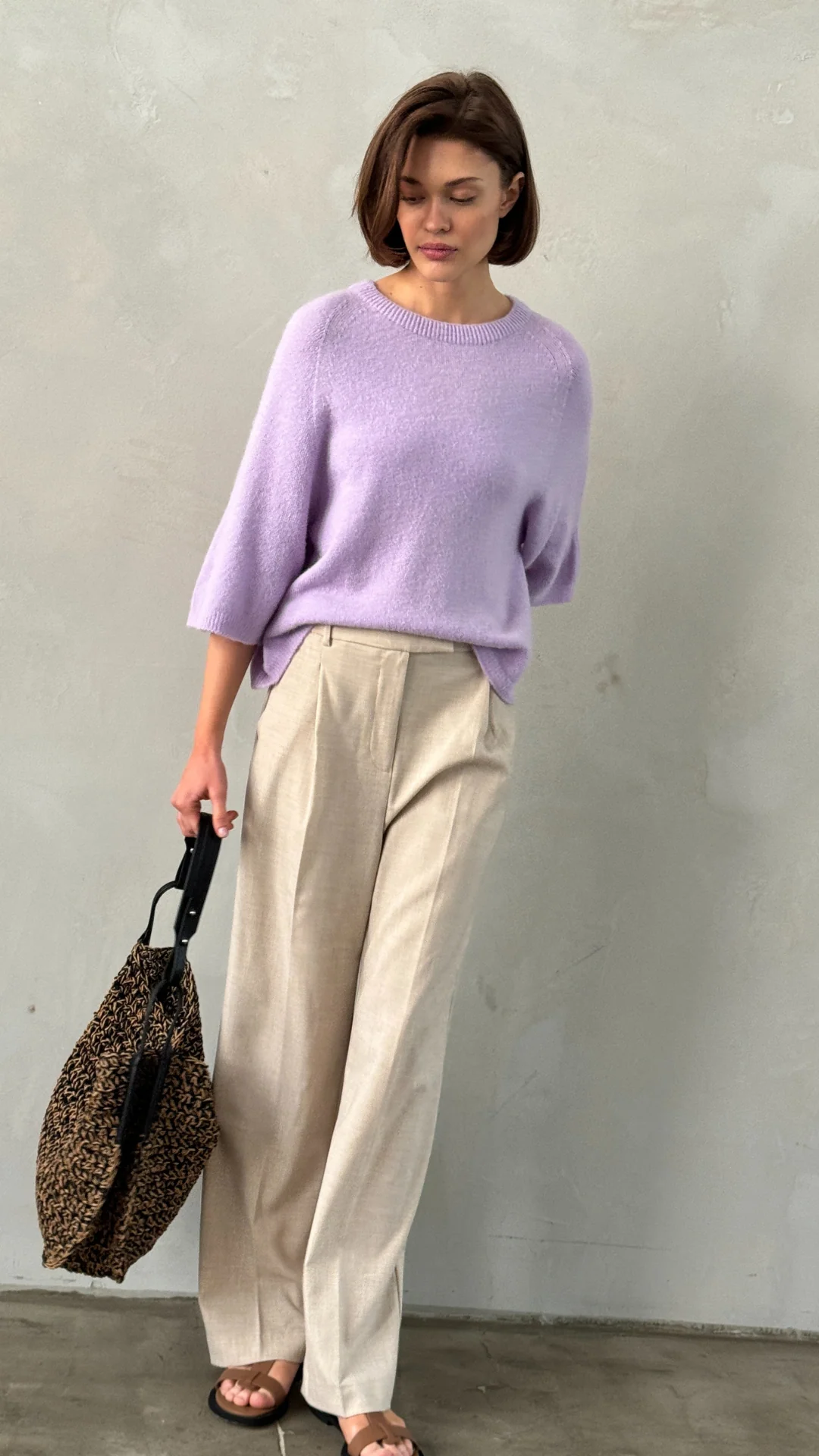 Piper Alpaca Knit - Lilac - Image 5