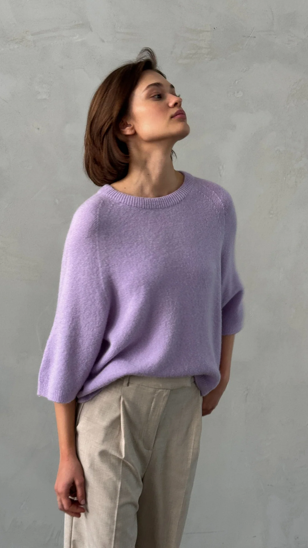 Piper Alpaca Knit - Lilac - Image 6
