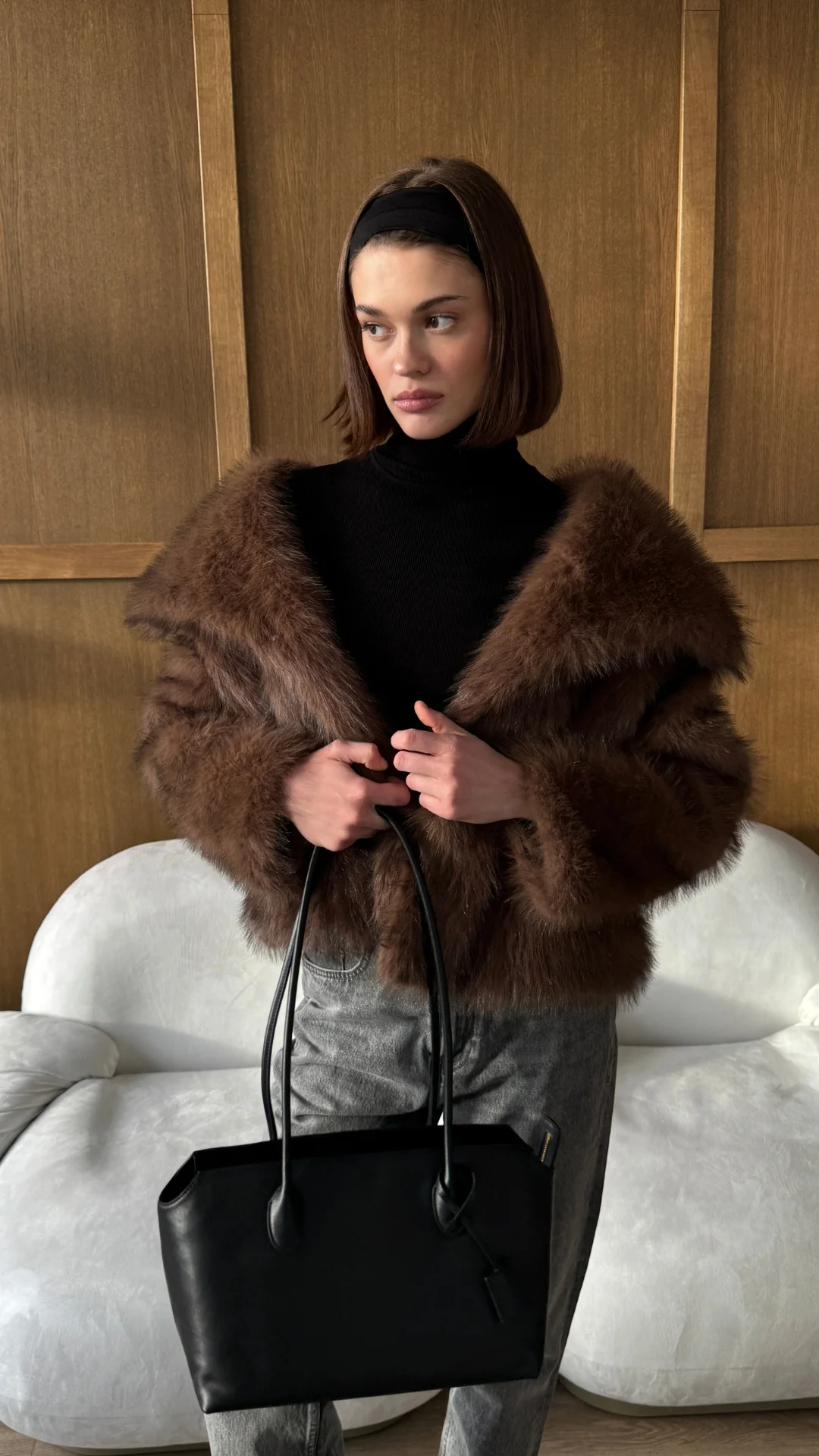 Rihanne Coat - Dark Chocolate - Image 7
